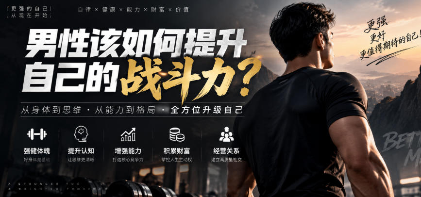 付费文章：男性该如何提升自己的战斗力？